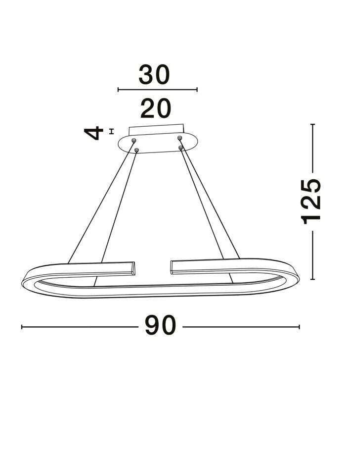 ELMO LED-Hängeleuchte 48W/3500K/2986Lm – Bild 3