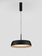 Sigi LED-Pendelleuchte 40W /3000K/3111Lm Schwarz-Holz – Bild 3