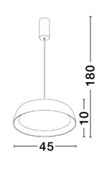 Sigi LED-Pendelleuchte 40W /3000K/3111Lm Schwarz-Holz – Bild 6