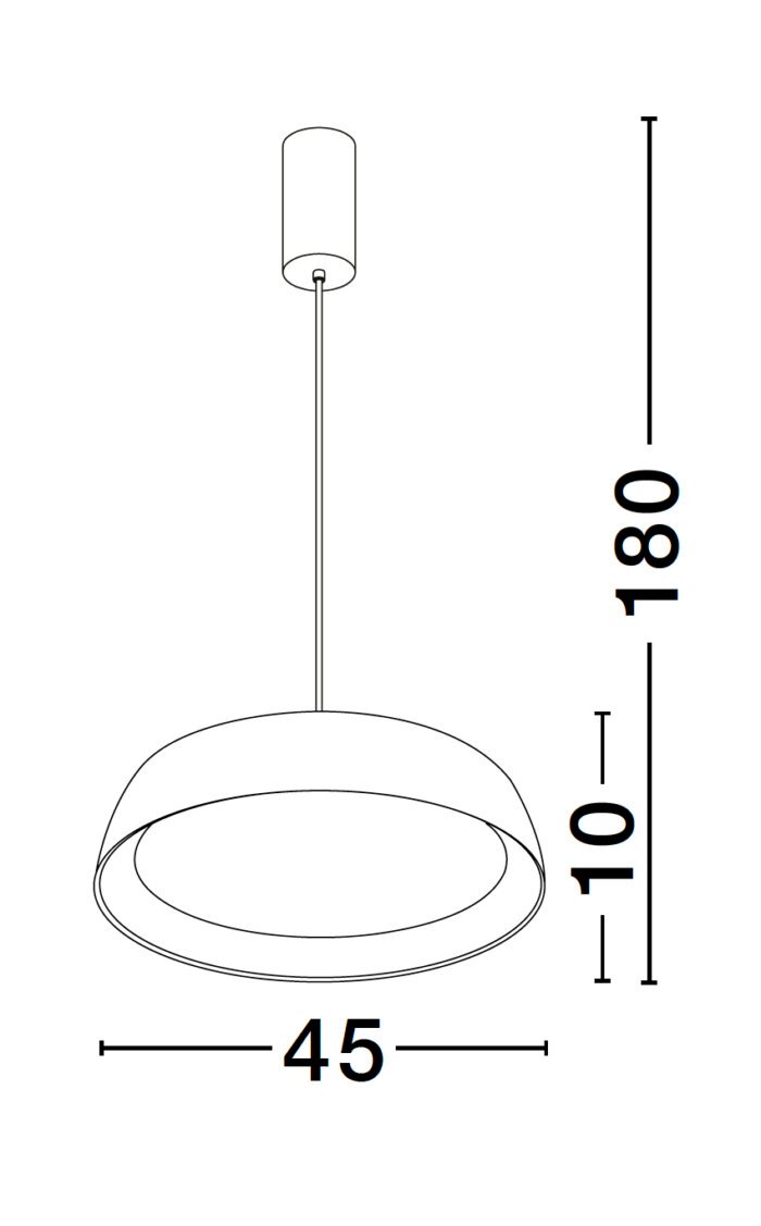 Sigi LED-Pendelleuchte 40W /3000K/3111Lm Schwarz-Holz – Bild 6