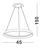 ORMI LED-Pendelleuchte 38W 2700-3000K 2564Lm Dimmbar – Bild 11