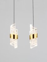 Seneca LED Pendelleuchte 82cm 5-flammig 3000K Schwarz, Gold – Bild 10