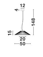 BRUME LED-Hängeleuchte 15W 3000K 688lm Schwarz – Bild 5