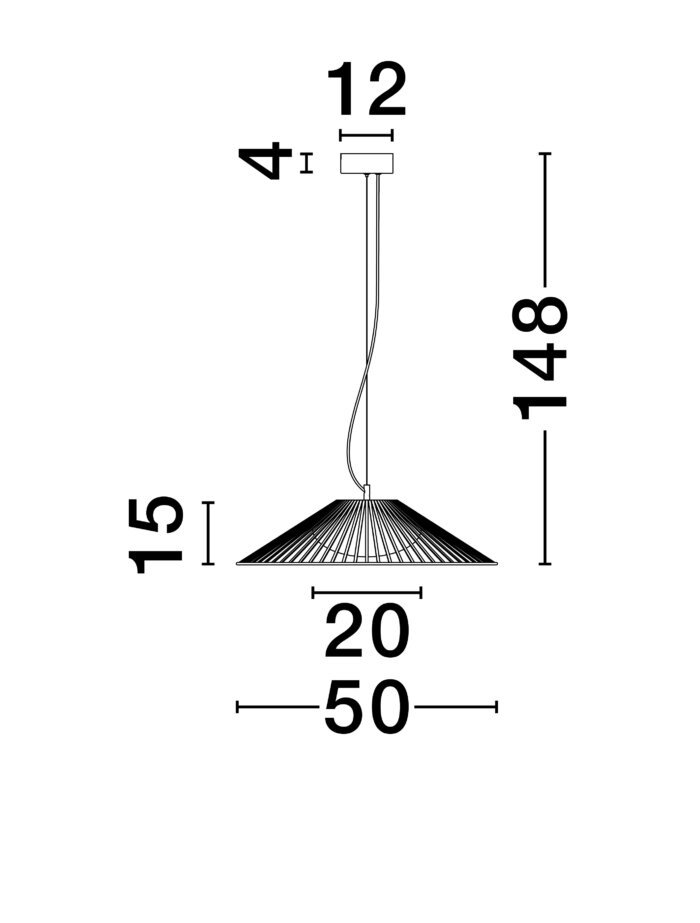 BRUME LED-Hängeleuchte 15W 3000K 688lm Schwarz – Bild 5