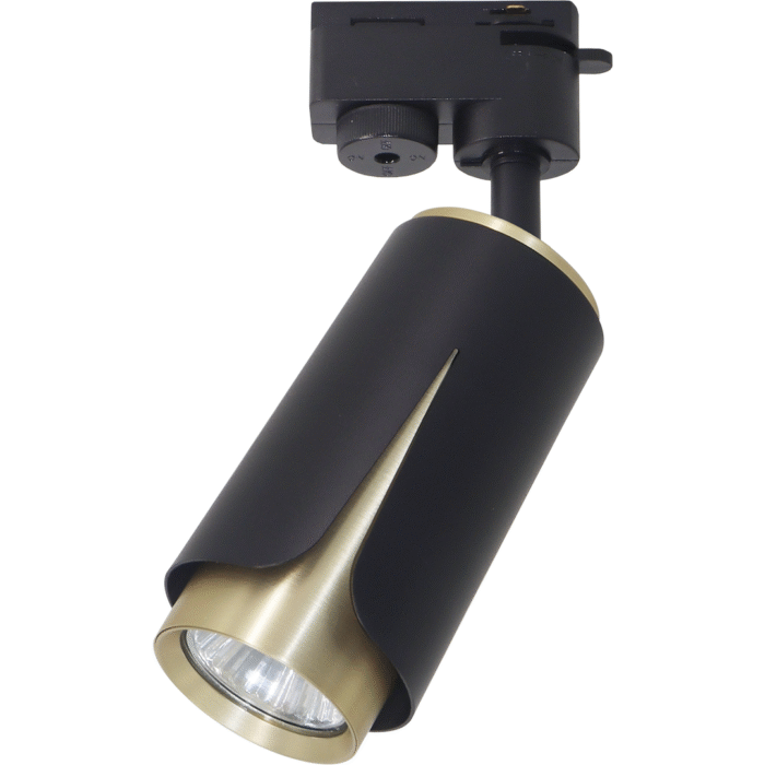 1-Phasenstromschiene LED-Strahler . 1xGU10 Weiß . Chrom – Bild 1