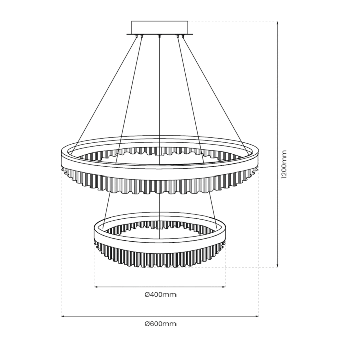 Hängeleuchte . Stella Linea . 85W LED . 4000K – Bild 3