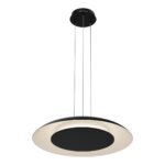 Piattino Nero/Oro LED Hängeleuchte 30W 3000K-4000K-6000K Schwarz/Weiß