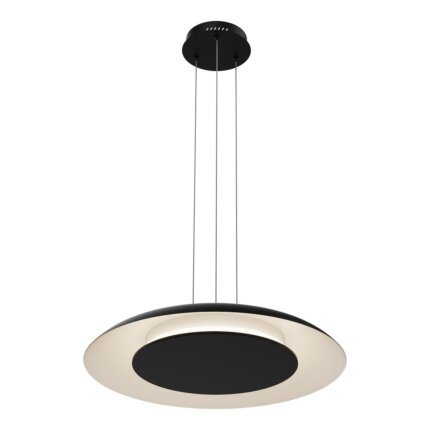 Piattino Nero/Oro LED Hängeleuchte 30W 3000K-4000K-6000K Schwarz/Weiß