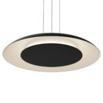 Piattino Nero/Oro LED Hängeleuchte 30W 3000K-4000K-6000K Schwarz/Weiß – Bild 4