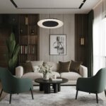 Piattino Nero/Oro LED Hängeleuchte 30W 3000K-4000K-6000K Schwarz/Weiß – Bild 2