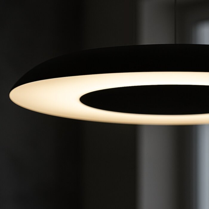 Piattino Nero/Oro LED Hängeleuchte 30W 3000K-4000K-6000K Schwarz/Weiß – Bild 5