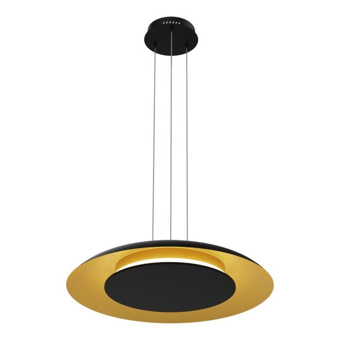 Piattino Nero/Oro Hängeleuchte LED 30W 3000K-4000K-6000K Schwarz/Gold – Bild 1