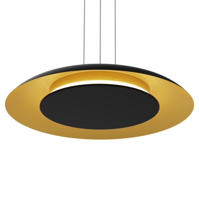 Piattino Nero/Oro Hängeleuchte LED 30W 3000K-4000K-6000K Schwarz/Gold – Bild 6