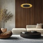Piattino Nero/Oro Hängeleuchte LED 30W 3000K-4000K-6000K Schwarz/Gold – Bild 3