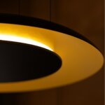 Piattino Nero/Oro Hängeleuchte LED 30W 3000K-4000K-6000K Schwarz/Gold – Bild 8