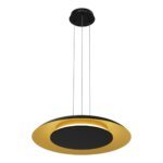 Piattino Nero/Oro Hängeleuchte LED 30W 3000K-4000K-6000K Schwarz/Gold – Bild 5
