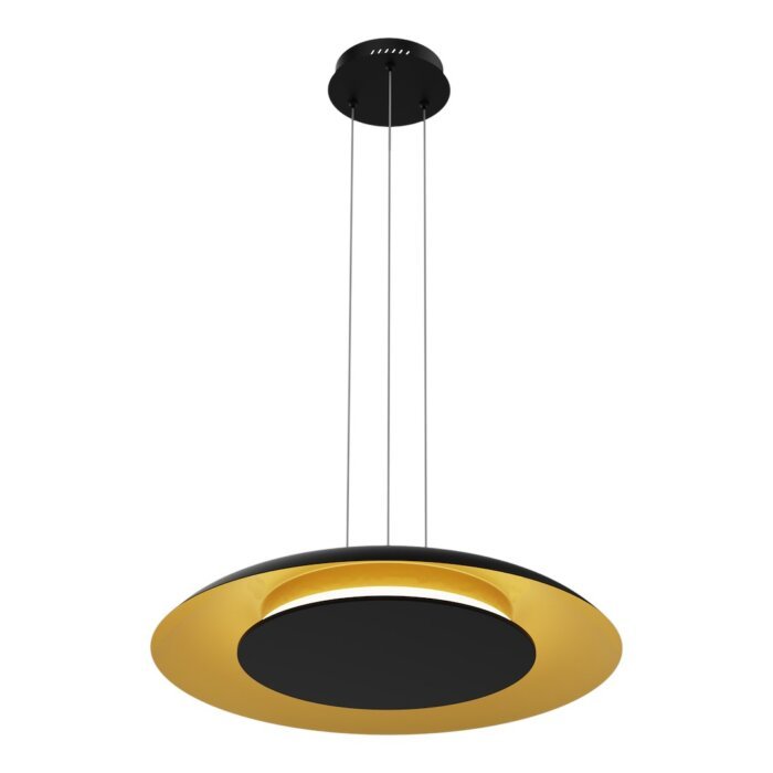 Piattino Nero/Oro Hängeleuchte LED 30W 3000K-4000K-6000K Schwarz/Gold – Bild 5