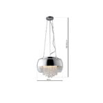 Licid Hängelampe 3xE14 LED - Glas-Metall – Bild 5