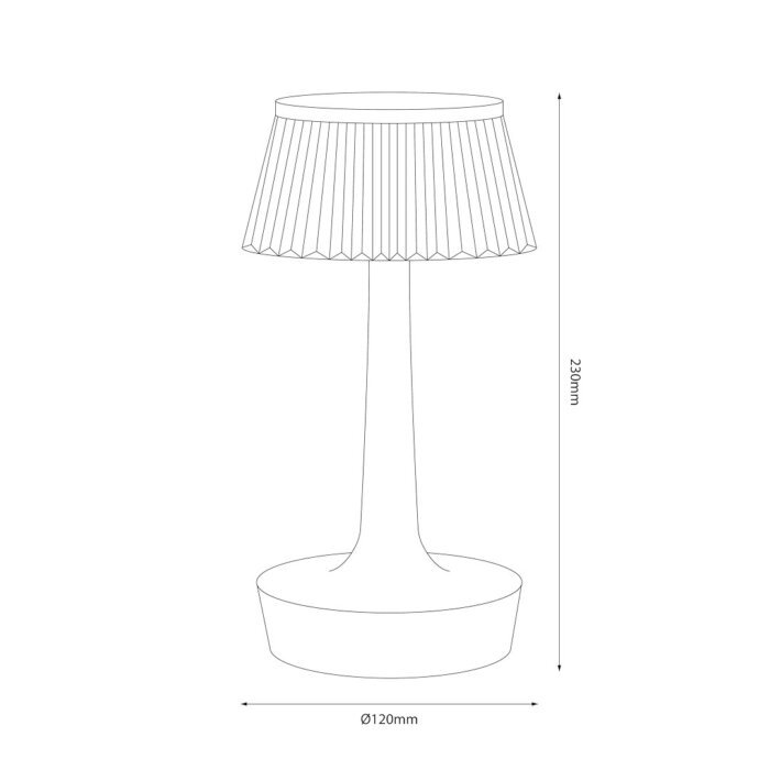 Loria LED-Tischleuchte 1,5W IP20 – Bild 4