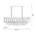 Linit Kristall LED-Kronerleuchter 10XE14 Modern – Bild 9