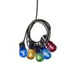 LED Biergartenkette, bunt