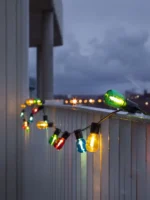 LED Biergartenkette, bunt – Bild 5