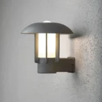 Heimdal Wandleuchte E27, IP44, Silbergrau – Bild 3