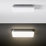 Aufbauleuchte Square 210mm silber 15/10W 3000/4000K IP54 – Bild 3