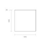 Backlit Panel Einbau Fled 595x595mm weiß UGR < 19 36W 4000K – Bild 2