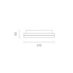 Aufbauleuchte Square 210mm silber 15/10W 3000/4000K IP54 – Bild 6