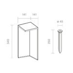 Nusolar Akku-Solarleuchte 340mm anthrazit 2,2W – Bild 3