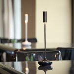 Akku-Tischleuchte Nucandle keramikweiß/chrom 1,6W 2700K IP54 – Bild 2