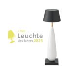Akku-Tischleuchte Thala 220mm keramikweiß/schwarz 2,3W – Bild 4