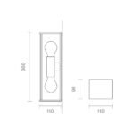 Wandleuchte Nulatern Mini double anthrazit 2xIP54 E27 – Bild 4