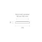 Aufbauleuchte FLED Downlight 170mm – Bild 3
