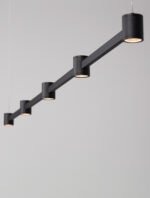 Puize LED-Pendelleuchte 4-Flammig 3000K Schwarz – Bild 3