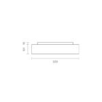 Aufbauleuchte Disc 320mm weiß 10/18/24W 3000/4000K IP20 – Bild 3