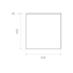 Panel Aufbau Fled 620x620mm weiß UGR < 22 36W – Bild 5