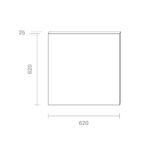 Backlit Panel Einbau Fled 620x620mm weiß UGR < 19 36W – Bild 2