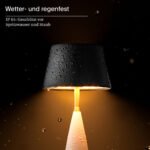 Akku-Tischleuchte Thala 220mm keramikweiß/schwarz 2,3W – Bild 9