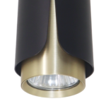 Blumenförmiger, schwarzer und goldener Downlight-Einbaustrahler – Bild 2