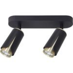 Flower Black Gold Spot 2xGU10
