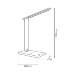 Post Black 5W LED-Schreibtischlampe – Bild 5