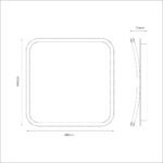 CALI quadratische 30W LED-Deckenleuchte – Bild 8