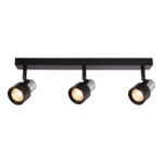 Cino Deckenleuchte 3xGU10 Schwarz + Chrom – Bild 2