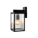 Carpi Wandleuchte E27, IP44, Schwarz, Up/Down
