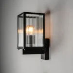 Carpi Wandleuchte E27, IP44, Schwarz, Up/Down – Bild 9