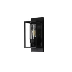Trani Sensor Wandleuchte E27, IP44, Schwarz