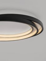 Arbor LED-Deckenleuchte 27W, IP20, Matt Black,dimmbar – Bild 8
