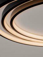 Arbor LED-Deckenleuchte 33W, IP20, Matt Black, 3000K – Bild 6